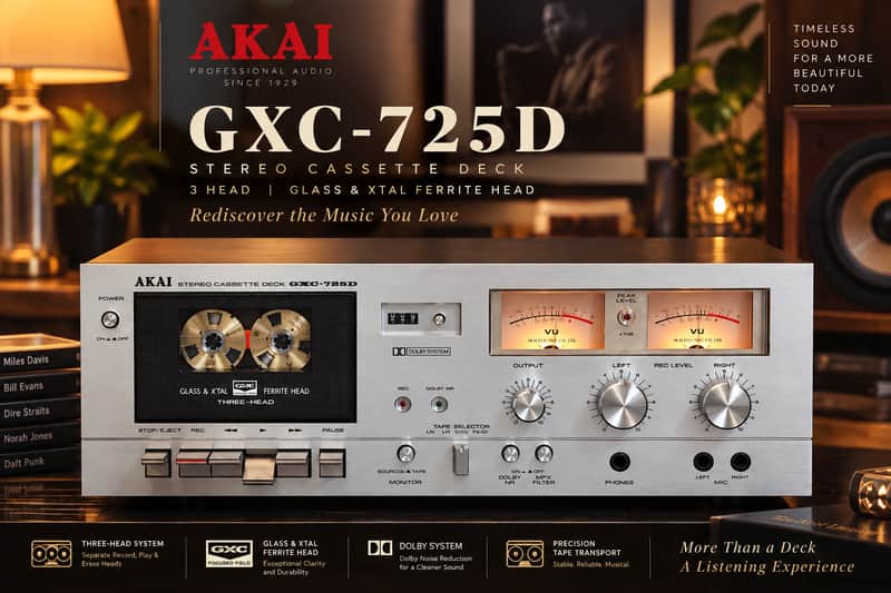 AKAI GXC-725D Mint in original box