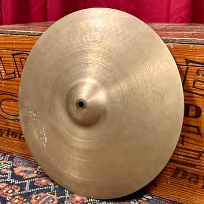 15" Zildjian A 1950s Small Stamp Hi-Hat Cymbal Pair 906g/948g *Video Demo* image 3