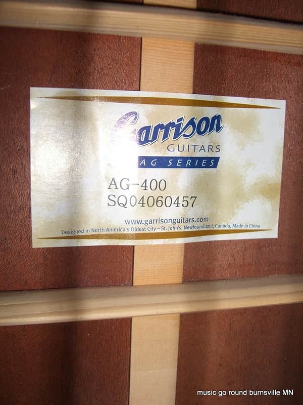Garrison AG-400 Acoustic Guitar | Reverb