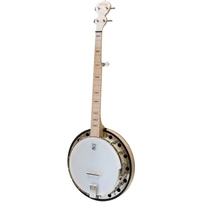 New Deering Goodtime Two Left-Handed 5-String Bluegrass Resonator Banjo, Natural - Made in USA image 2