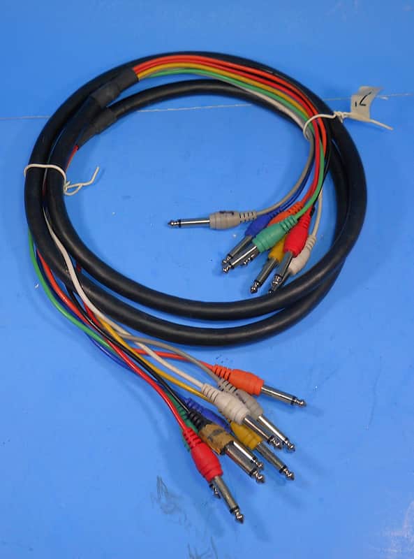 Fujikura 8 Channel 7' 1/4" Male T/S-1/4" Male T/S Hi Definition Recording Snake image 1