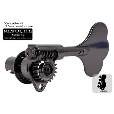 GOTOH GRL510C-12 Res-o-Lite Open Gear Bass Tuner Clover, Cosmo Black, 4L image 1