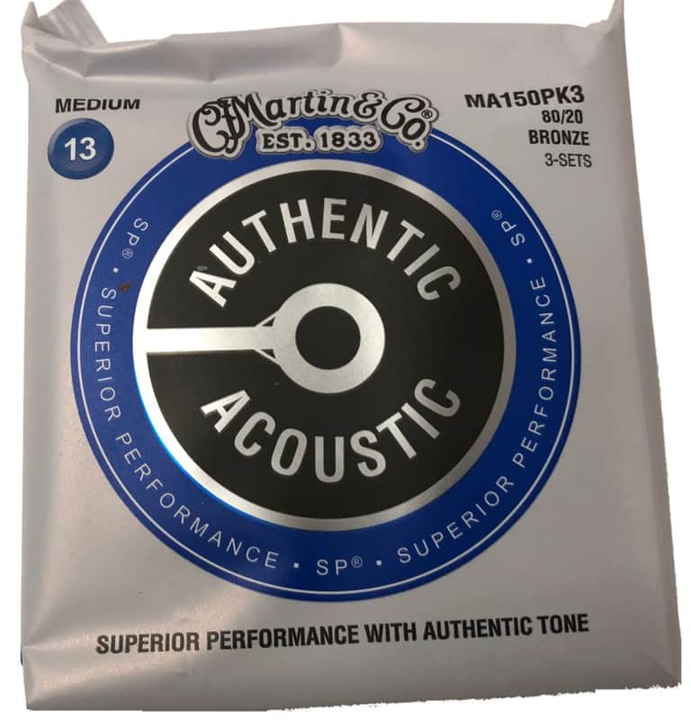 Martin MA150PK3 Bronze Medium Acoustic Strings 3 Complete Sets image 1