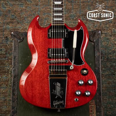 2023 Gibson SG Standard ‘61 Maestro Vibrola Heritage Cherry, original hardcase image 5