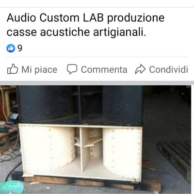 Audio Custom LAB  218 HD horn subwoofer   Black image 2