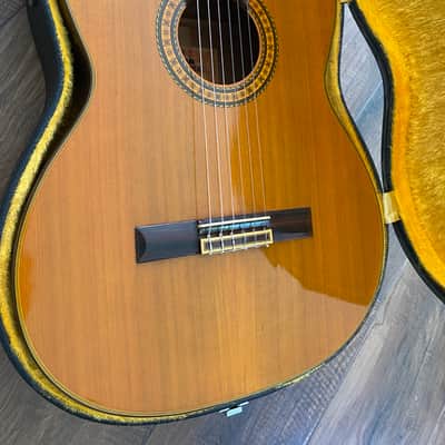 Aria 1974 AC30 Concert Classical Acoustic Guitar with Hard Case image 3