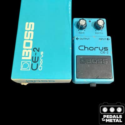 Boss CE-2 Chorus MIJ, Black Label, Silver Screw, Japan, 1980 | Reverb