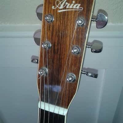 Rare ARIA W-20D Vintage MiJ Japan Acoustic Dreadnought Guitar image 4