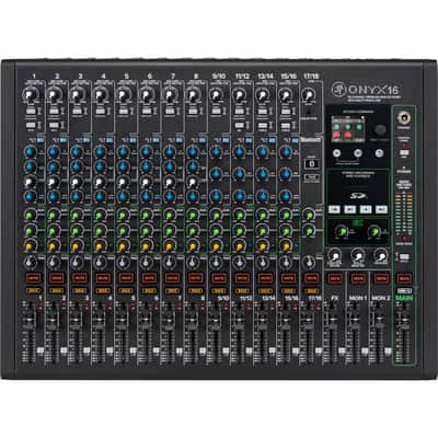 Mackie Onyx 16 Premium 16-Channel Analog USB Mixer - Mint, Open Box image 1
