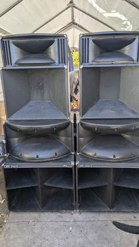 Peavey FH-1/MF1-X/SP-3 System 1980's - Black Painted Wood image 1