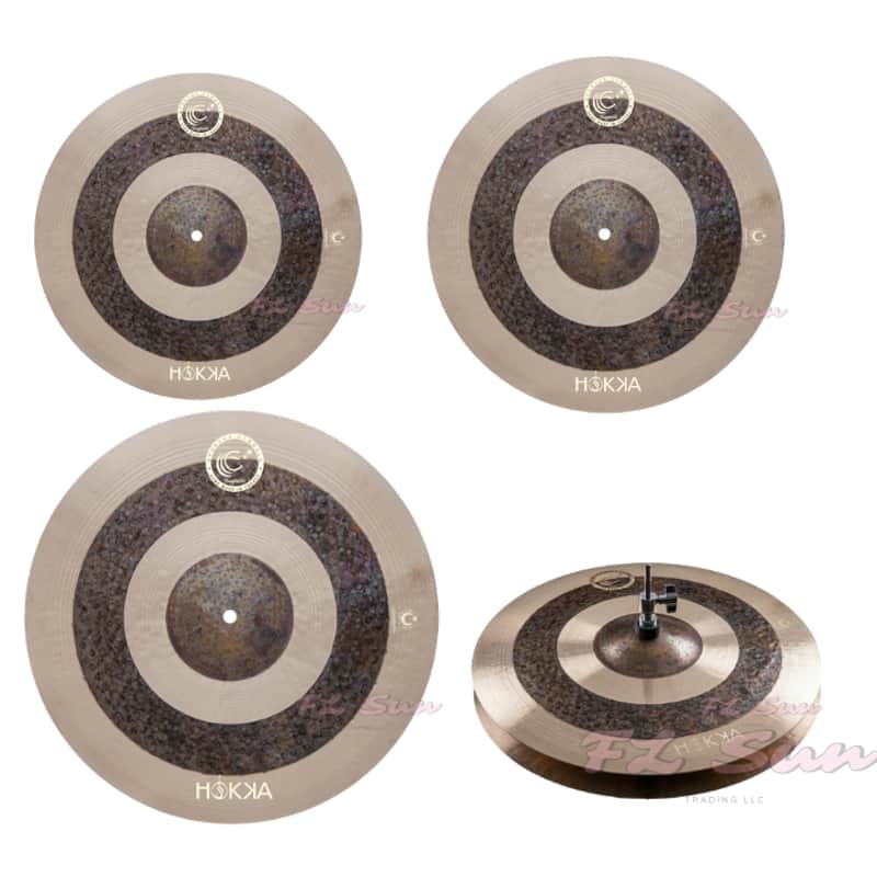Ephesus Cymbals Hokka Series 4 pc 16" - 18" Crash / 20" Ride / 14" Hi-Hat Cymbal Set image 1