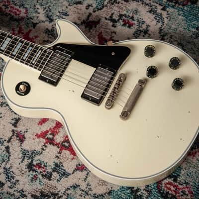 Immagine Gibson Les Paul Custom Murphy Lab Heavy Aged Classic White - 9