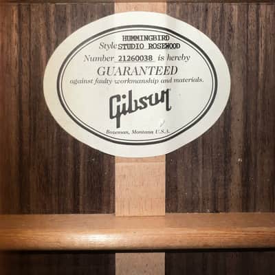 Gibson Hummingbird Studio Rosewood 2020 - 2022 - Antique Natural image 3