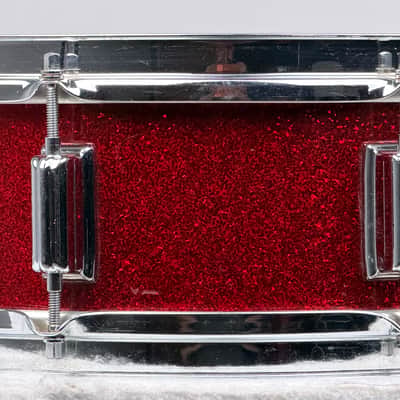 Rogers 22/13/16/5x14" VIDEO 60's Dayton-Era Holiday "Cozy Cole" Drum Set - Red Sparkle imagen 11