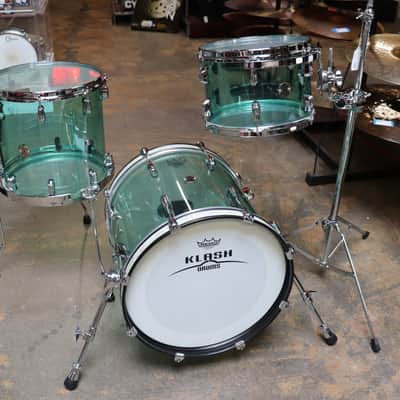 Klash Custom Coke Bottle Acrylic 12" 14" 18" 3pc Drum Kit Set image 1