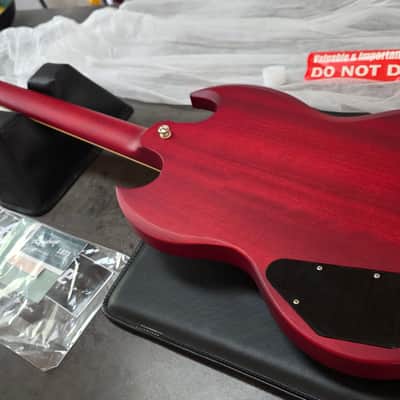 Epiphone SG Classic P-90 Worn Cherry BRAND NEW P90 Pro Soapbar Soap Bar Pickups 60s 60's SlimTaper Neck Profile Satin Finish Electric Guitar image 3