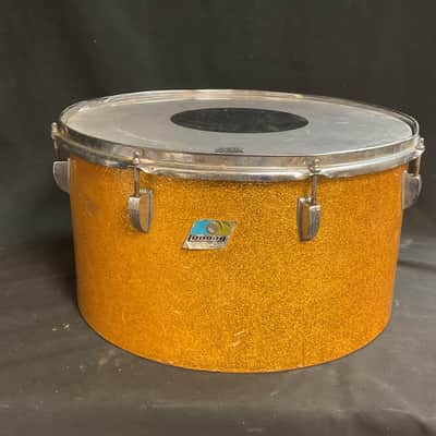 Ludwig Vintage Marching Tom Drums - Gold Mist image 3
