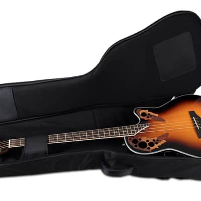 Ovation Bass Guitar Gig Bag – High-Density Foam Padding w/ Back Strap - Black image 14