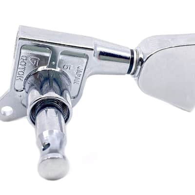 Gotoh Modern Keystone-Style Chrome Tuners (3 per side) image 5