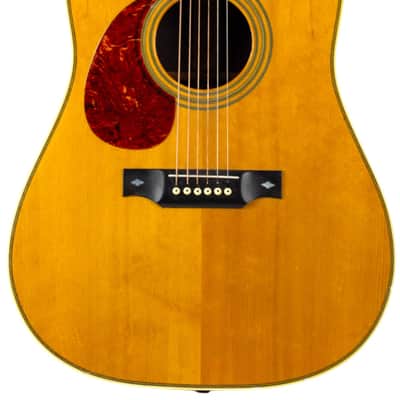 Early '70s B.C. Rich B-28 Left-Handed Acoustic Guitar Natural #404258 image 3