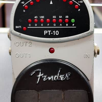 Fender PT-10 Chromatic Tuner Pedal 2000s - Silver image 2