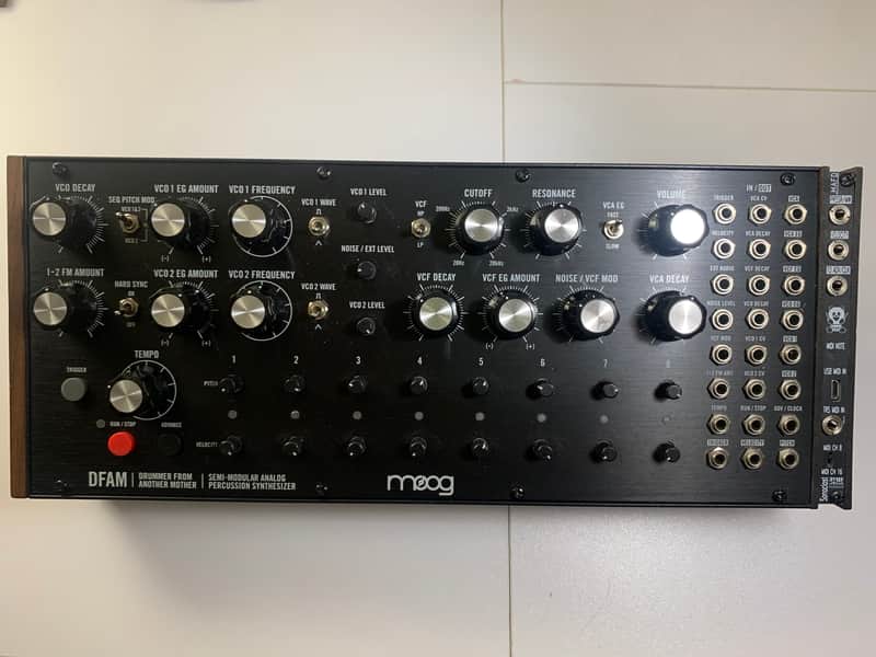 Moog DFAM + MIDI attachment (Sonoclast MAFD 2hp) image 1