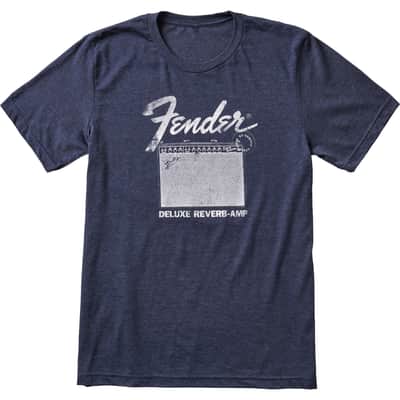 Fender Deluxe Reverb Blue T-Shirt - Medium image 3