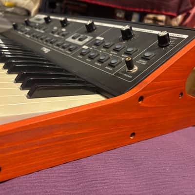 Moog Sub Phatty & Little Phatty or Stage2 replacement Sidepanels.dark orange　organic oil finish followed by a coating of beeswax. image 4