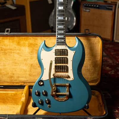 1968 Gibson SG Custom Pelham Blue Factory Bigsby Left-Handed 1 of 2 Ever Made Jimi Hendrix w/OHSC image 1