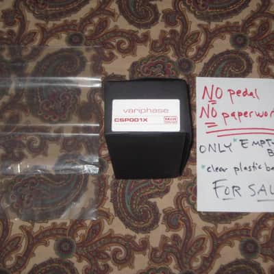 used (less than light average wear) MXR EMPTY Box (+ clear plastic baggie) ONLY for CSP-001X Variphase Pedal (NO pedal / NO paperwork) late 2000s-mid 2010s (lid, front, & bottom sides have most of the visible imperfections) image 1