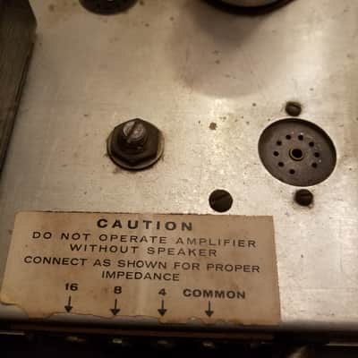 Heathkit Mono Integrated Tube Amp EA2 Stancor Transformers Hifi 1958 - black and gold image 14