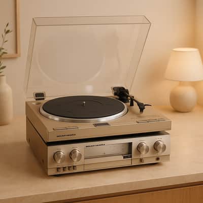 Marantz 6350Q 1970s Turntable with cover Rare , Excellent