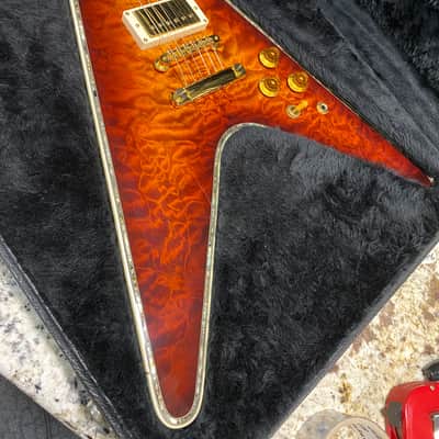 Video! 1981 Gibson Flying V "Conversion" Quilt Top w/ Matching Headstock image 2