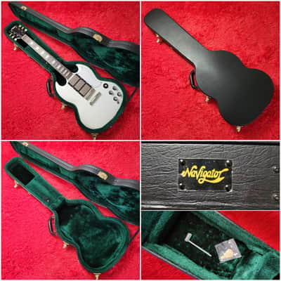 Super Rare 2015 Navigator N-SG Custom Order 3 Pickup SG Standard White - With Original Hard Shell Case - Made By ESP Technical House Custom Shop in Japan MIJ image 25