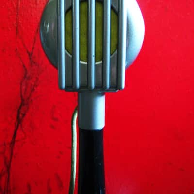 Vintage RARE 1940's Electro-Voice Model 75 carbon Microphone w period Astatic E6G desk stand image 3