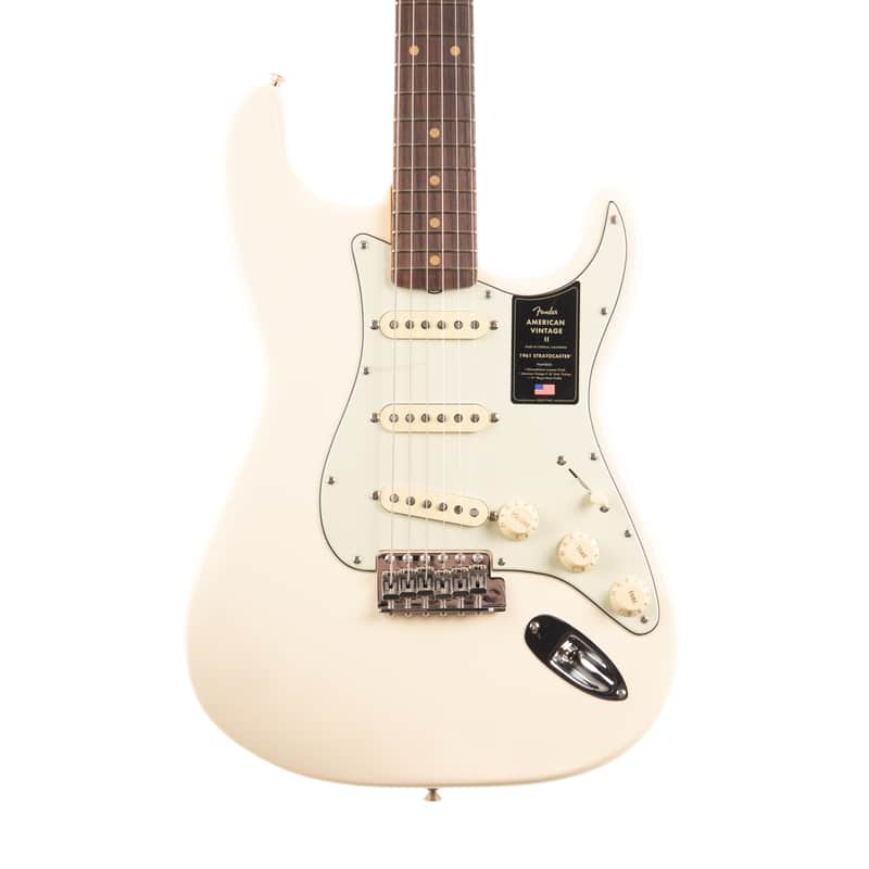 Fender American Vintage II 1961 Stratocaster Rosewood - Olympic White image 1