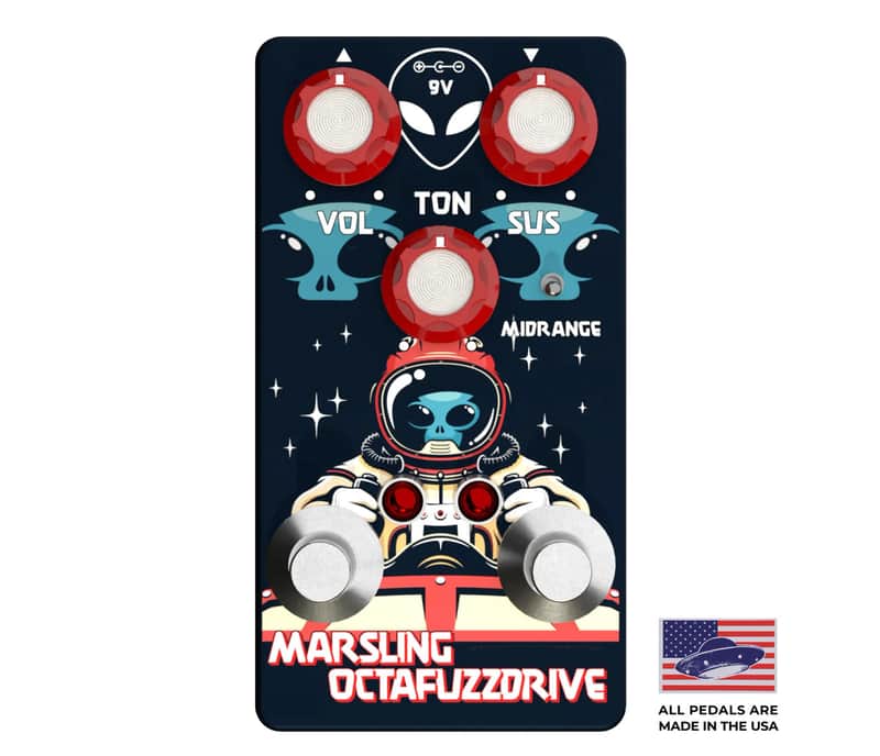 INTERSTELLER AUDIO MACHINES / MARSLING OCTAFUZZDRIVE \ OD - FUZZ PEDAL - FREE 9V ADAPTOR image 1