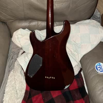 2005 Schecter C-1 Classic,Vine of Life, Antique Amber, Upgraded DiMarzio Evolutions image 2