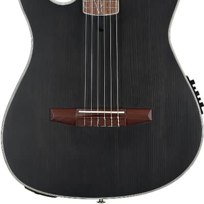 Ibanez TOD10N Tim Henson Signature Left-handed Nylon Acoustic-electric Guitar - Black image 3
