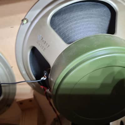 1969 Hiwatt 4x12 with 1969 Celestion G12H T1217 75Hz Thames Ditton Speakers – Pulsonic Cones image 7
