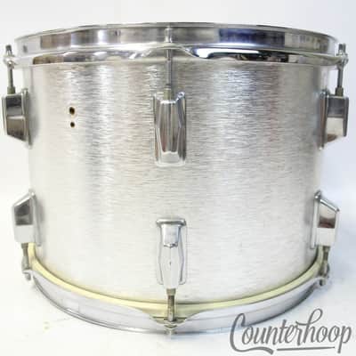 *Pearl Challenger 13x9" Tom Drum Silver Shimmer 6Ply Mahogany Vintage 70s Japan* image 5