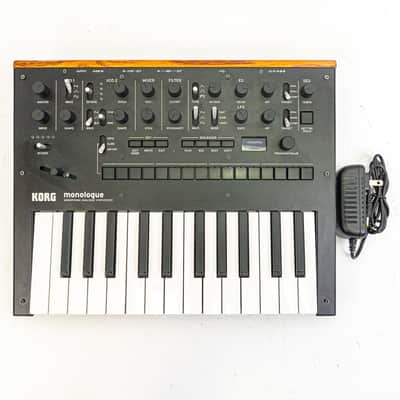 Korg Monologue Analog Synthesizer Keyboard Black with Power Supply