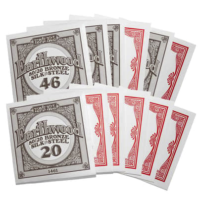 Ernie Ball Soft Earthwood 80/20 Bronze Silk & Steel 12-String Acoustic Guitar Strings 9-46 Gauge image 3