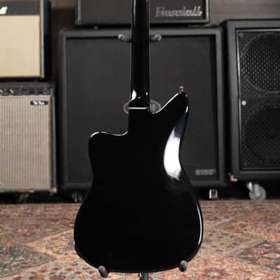 Duesenberg Paloma Baritone Electric Guitar - Black Sparkle with Gig Bag image 8