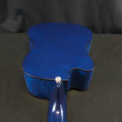 New Lanikai Acoustic Electric Baritone Ukulele QM-BLCEB w/Case image 4