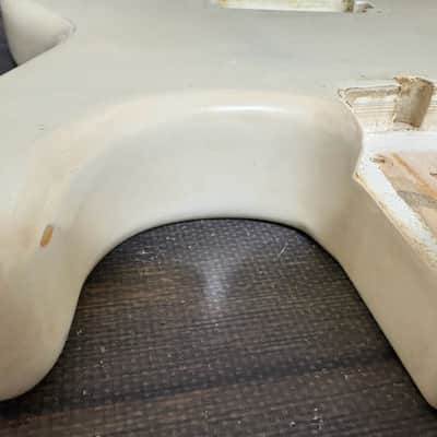 80s KRAMER Baretta Shape Body White 1H JK-1000 LK EK w/Plate Made in Japan as is image 11