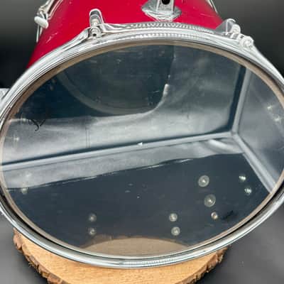 Remo Bravo 16x16" Floor Tom Acousticon R - 1990s - Deep Red Quadura image 10