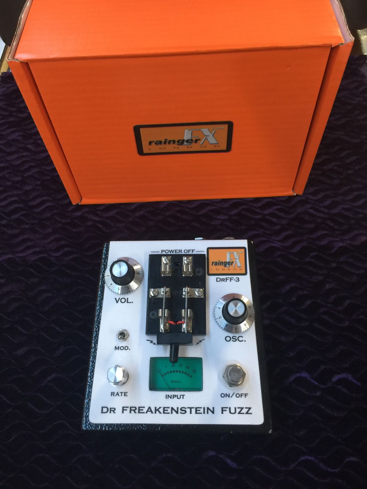 Rainger FX DRFF-3 Dr. Freakenstein Fuzz with Igor Pressure Pad