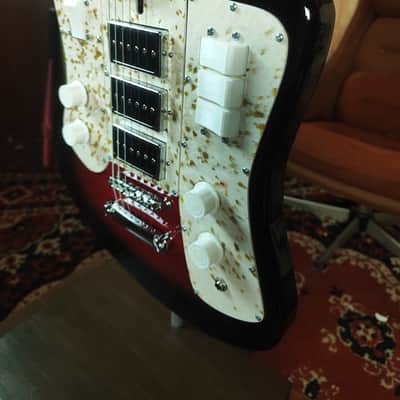 Formanta Style USSR Electric Guitar Built In Tone Bender Soviet Germanium Fuzz image 3