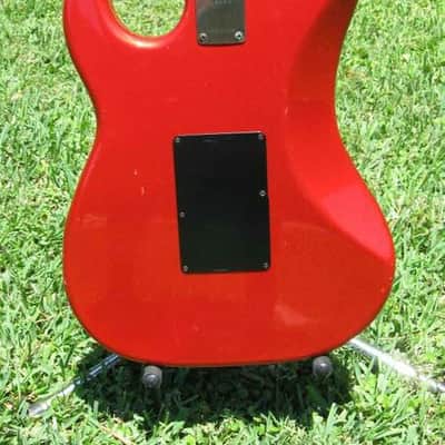 USA Kramer Pacer Deluxe 1985 Candy Apple Red schaller pups floyd rose with freedom hard case image 14